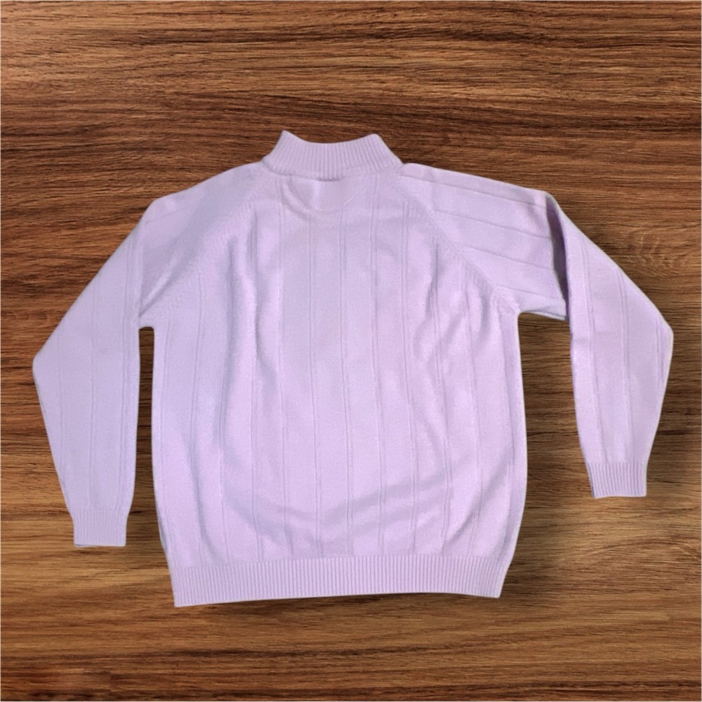 Lacoste Soft Pink Ribbed Pullover - Picture 2 of 7